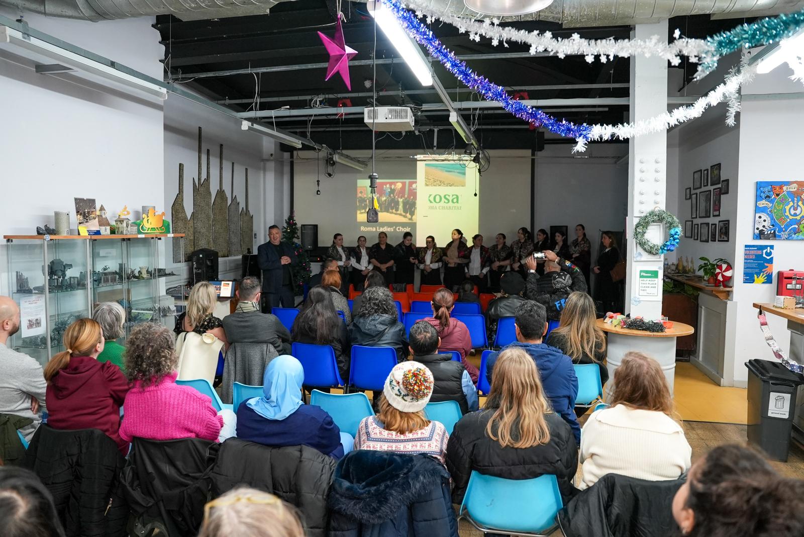 A full room for the first UK screening of a Romani-language animated film