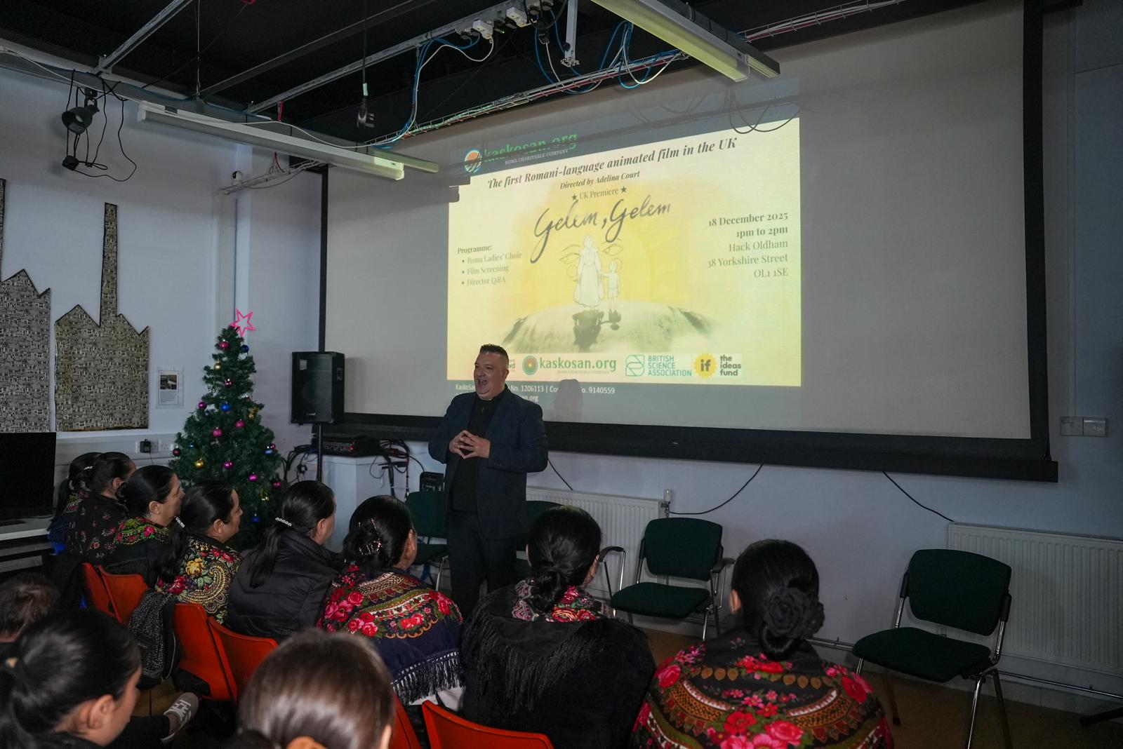 Juice Vamosi, founder of KaskoSan, calling for local strategies shaped with Roma communities